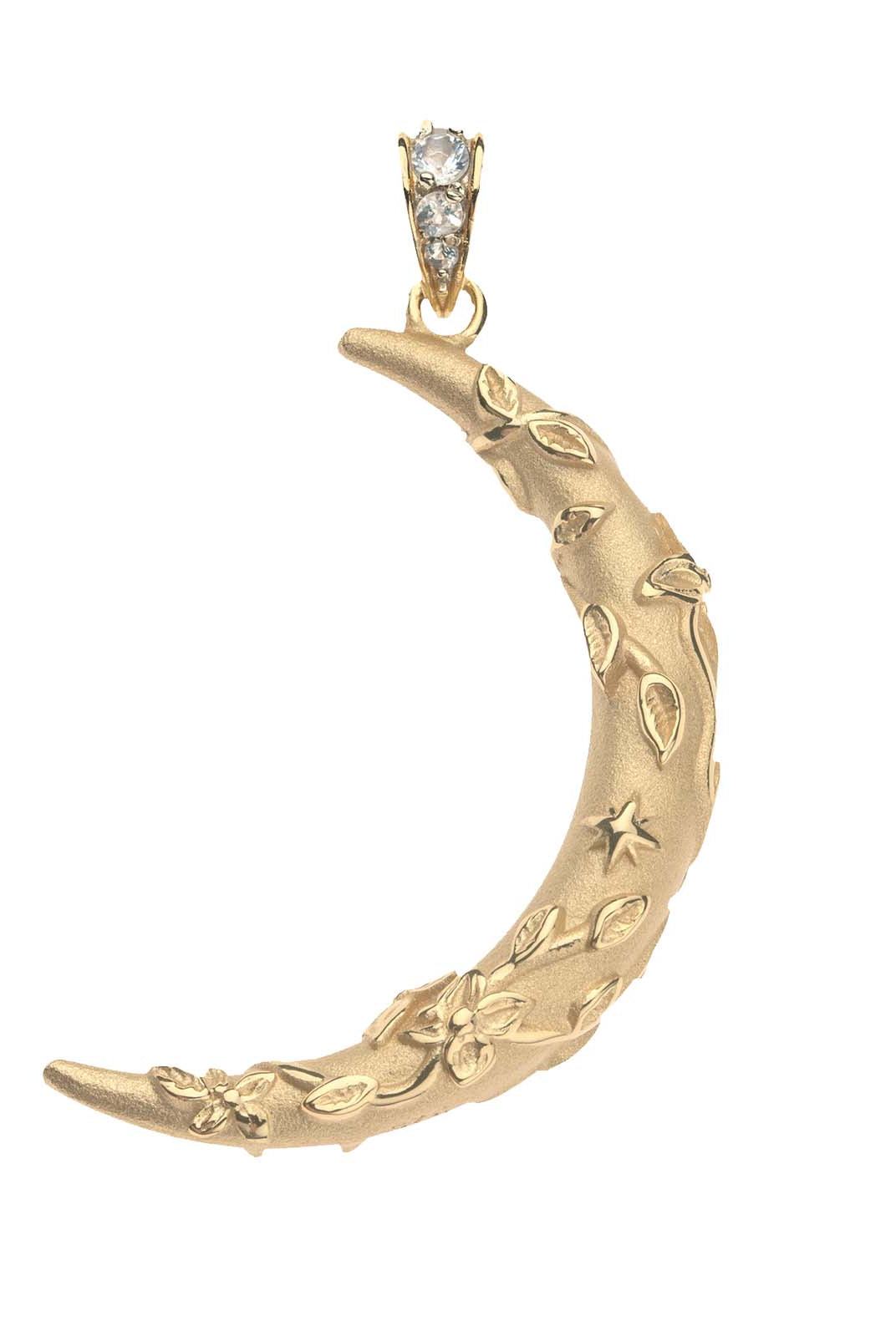 FOREVER VINEYARD CRESCENT MOON- ADJ DELICATE CHAIN - Necklaces - Sassanova