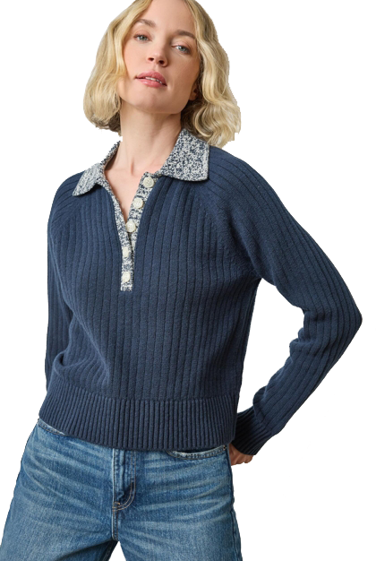 MARLED HENLEY SWEATER (PA3216) - Sassanova