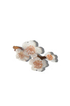 HAND PAINTED SNOW CHERRY BLOSSOM HAIR CLIP - sassanova