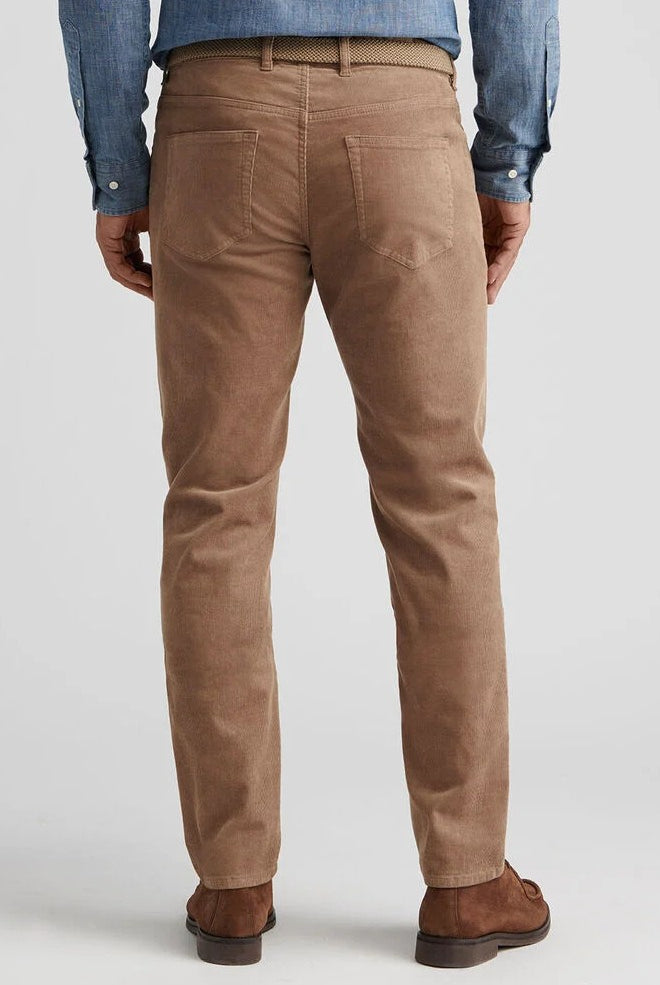SUPERIOR SOFT CORDUROY pants in a warm light brown hue-novaman