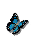 HAND PAINTED BLUE MONARCH BUTTERFLY HAIR CLIP - sassanova