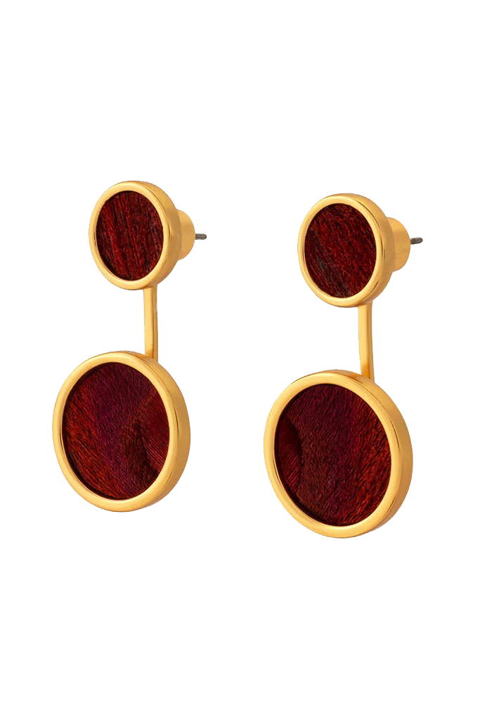 ISLA BEZEL EARRINGS - Sassanova