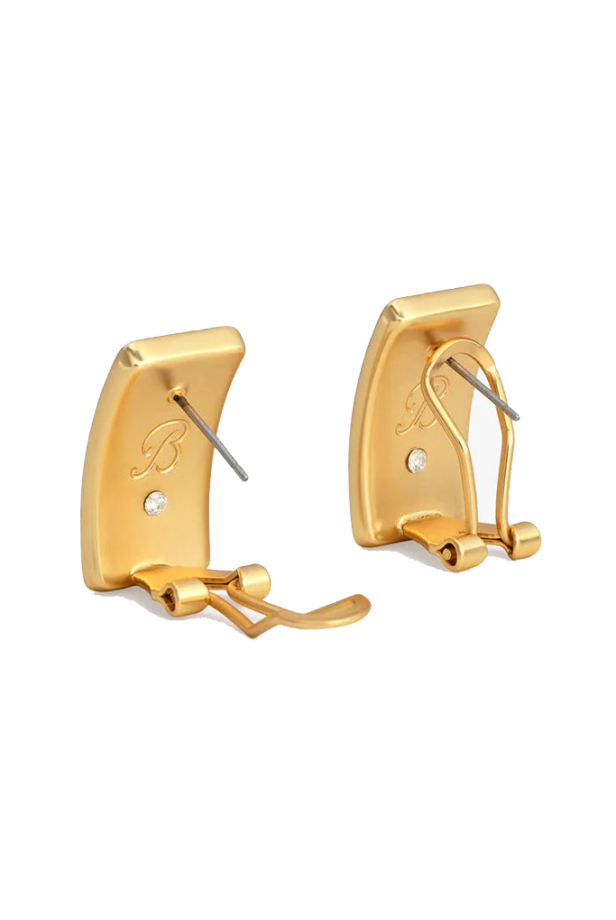 MYRA RECTANGLE STUD EARRING - Sassanova