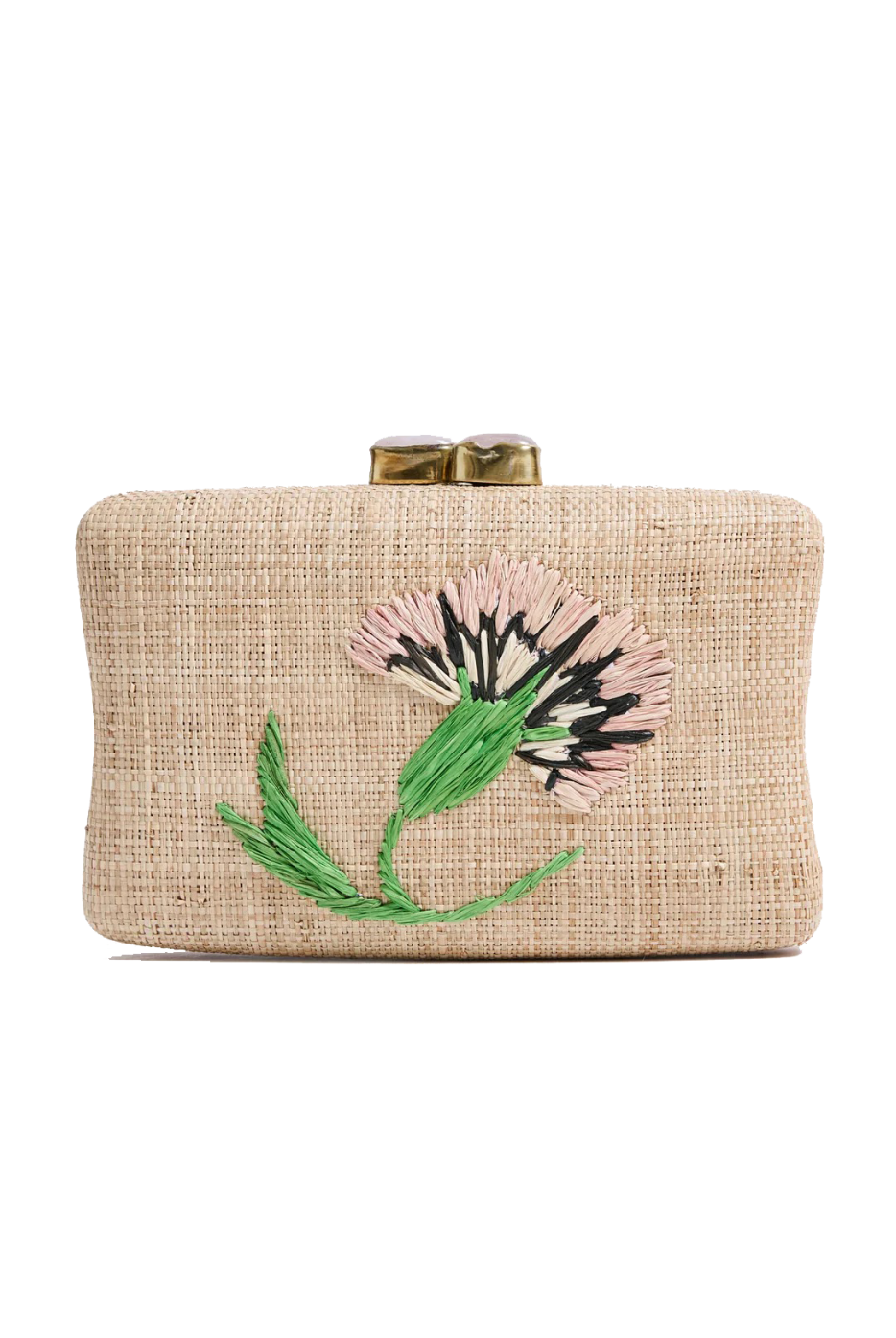 THE AZAELA MINAUDIERE- NATURAL/PINK - Handbags - Sassanova