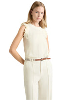 WOVEN RUFFLE LENORE TOP
sassanova