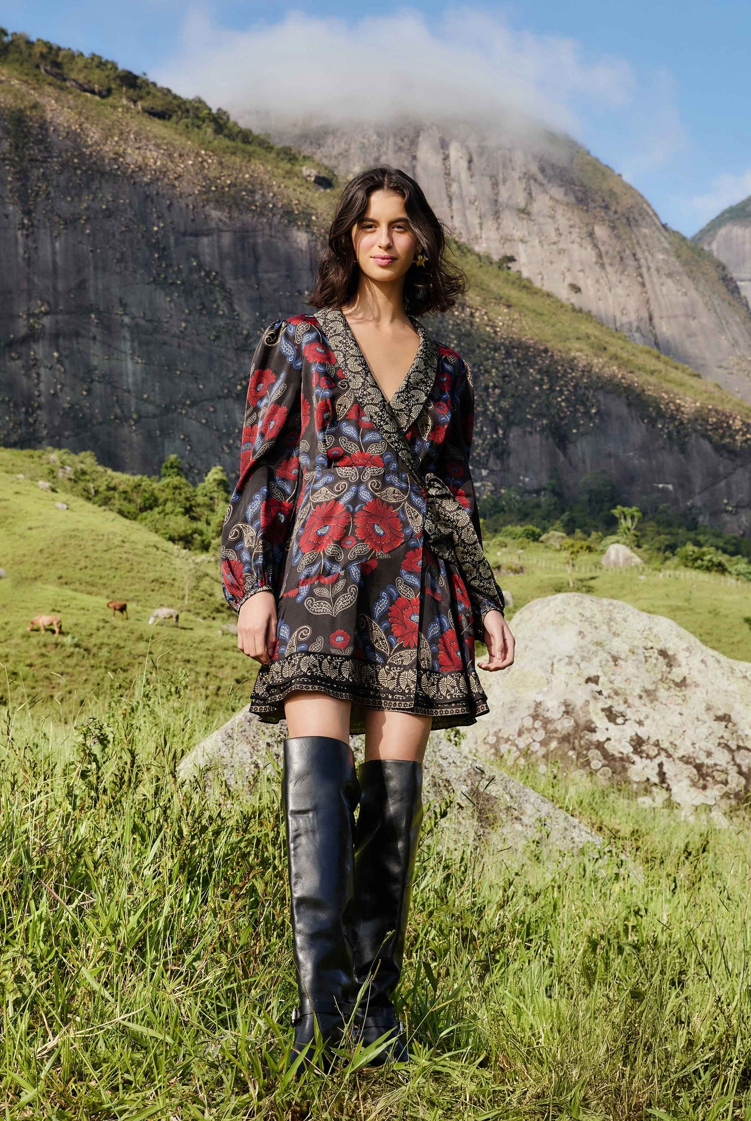 VALENTINA WRAP MINI DRESS-sassanova