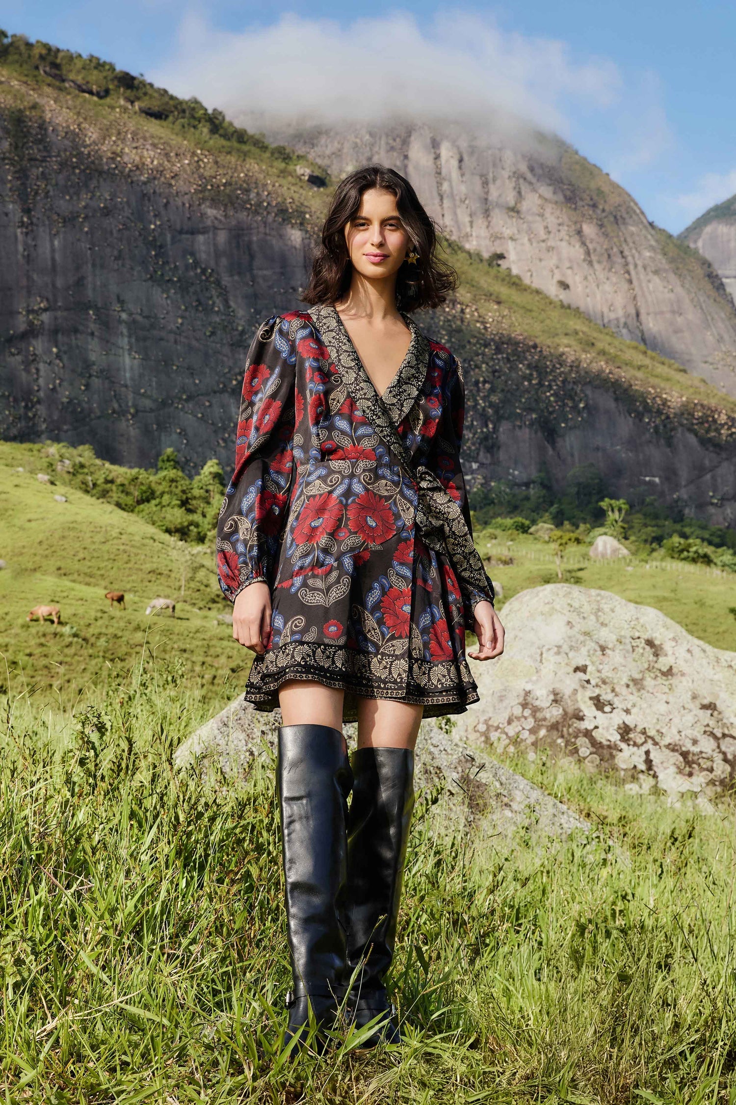 VALENTINA WRAP MINI DRESS-sassanova