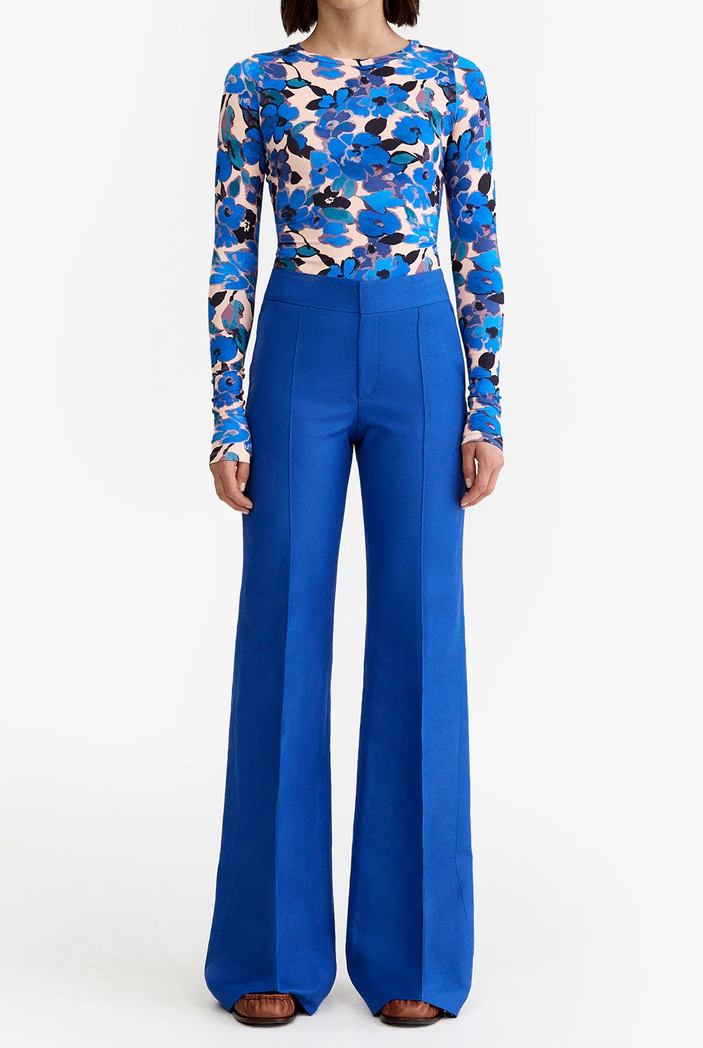 WIDE LEG PINTUCK TROUSER - Pants - Sassanova