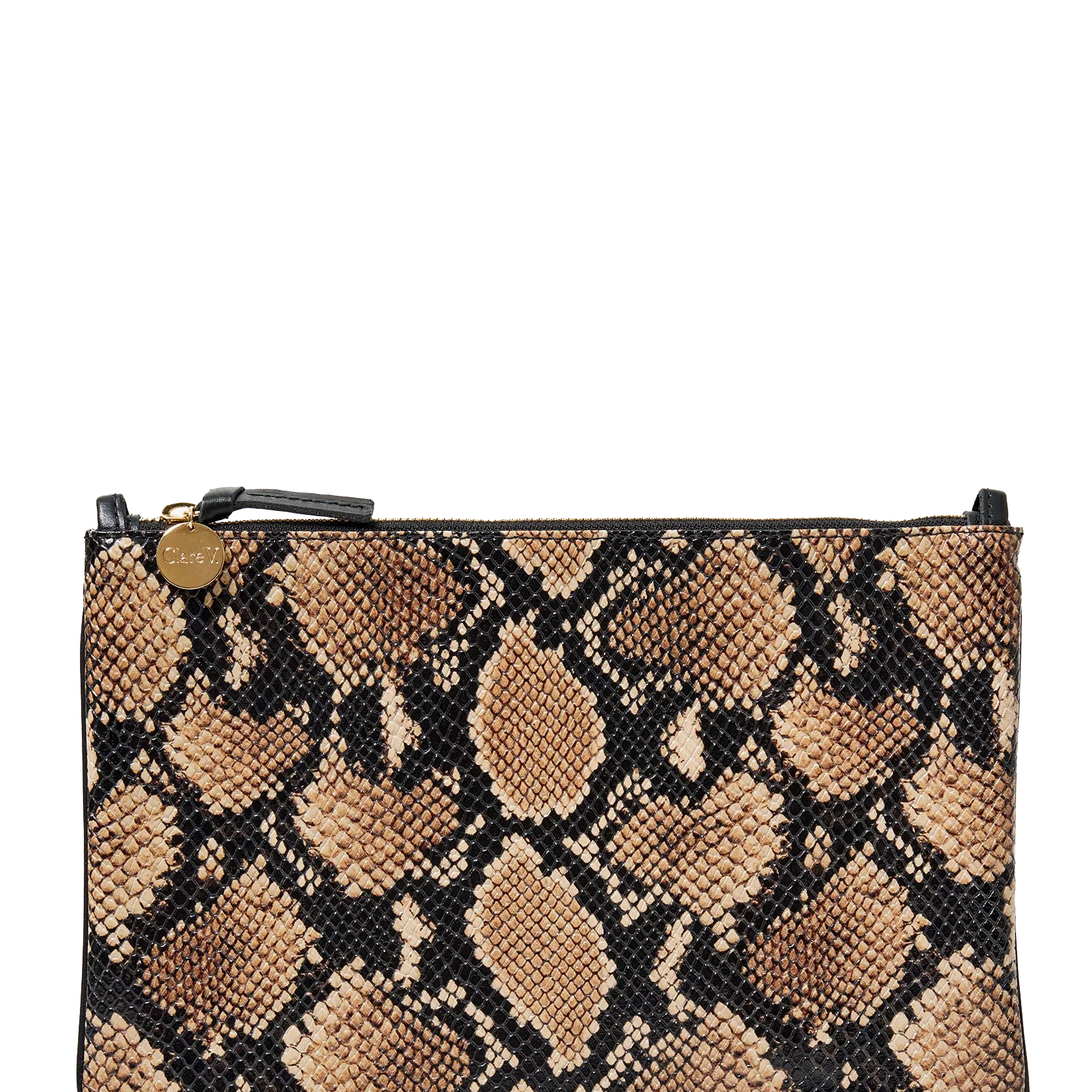 FLAT CLUTCH DESERT SNAKE - Handbags - Sassanova
