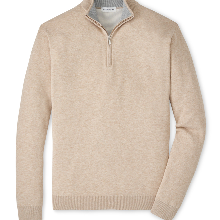 COOLSPUN COTTON 1/4 ZIP SWEATER - Novaman