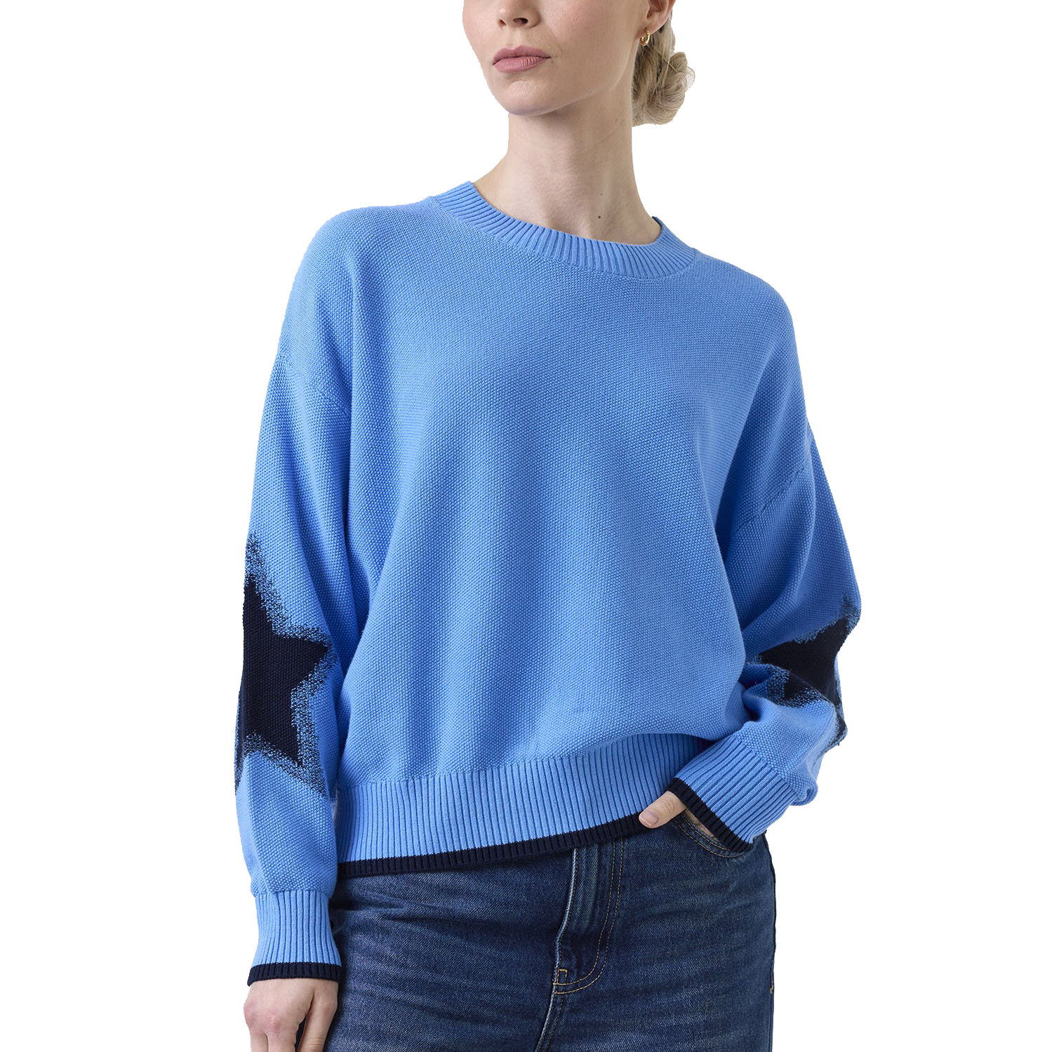 NAVAJO STAR SLEEVE SWEAT - Sassanova