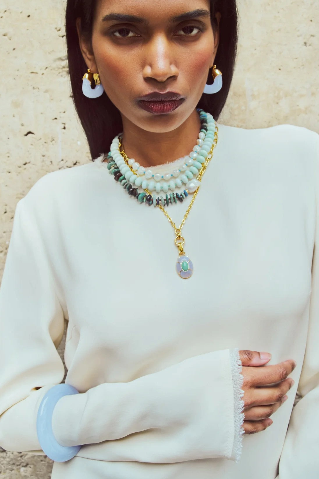 PORTO COVO NECKLACE IN PINE - Necklaces - Sassanova