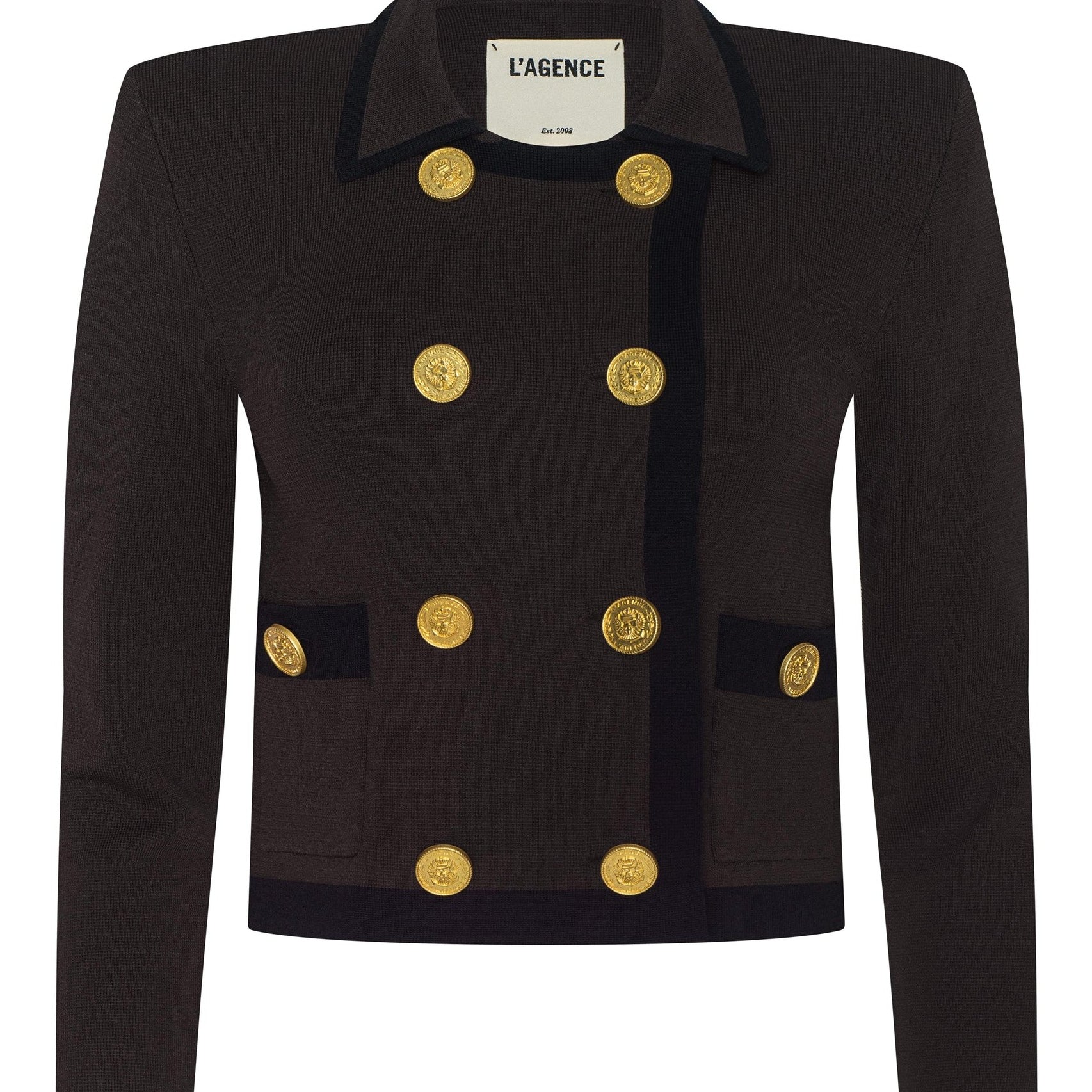 JANU CONTRAST TRIM KNIT JACKET - Sassanova