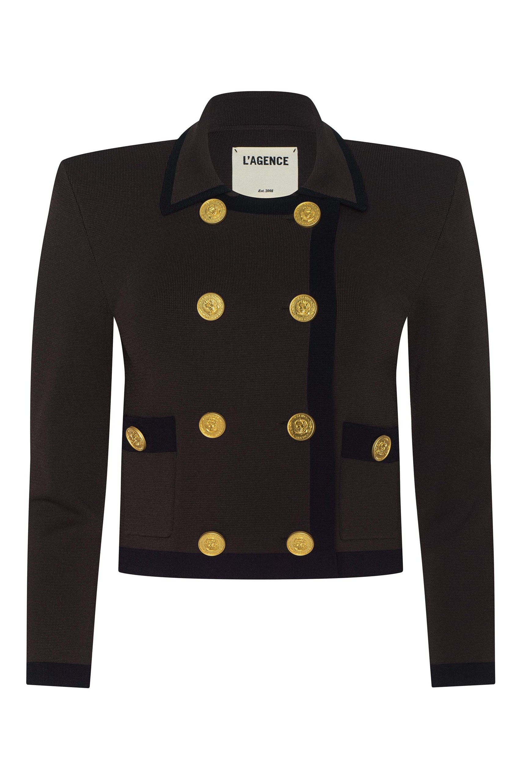 JANU CONTRAST TRIM KNIT JACKET - Sassanova