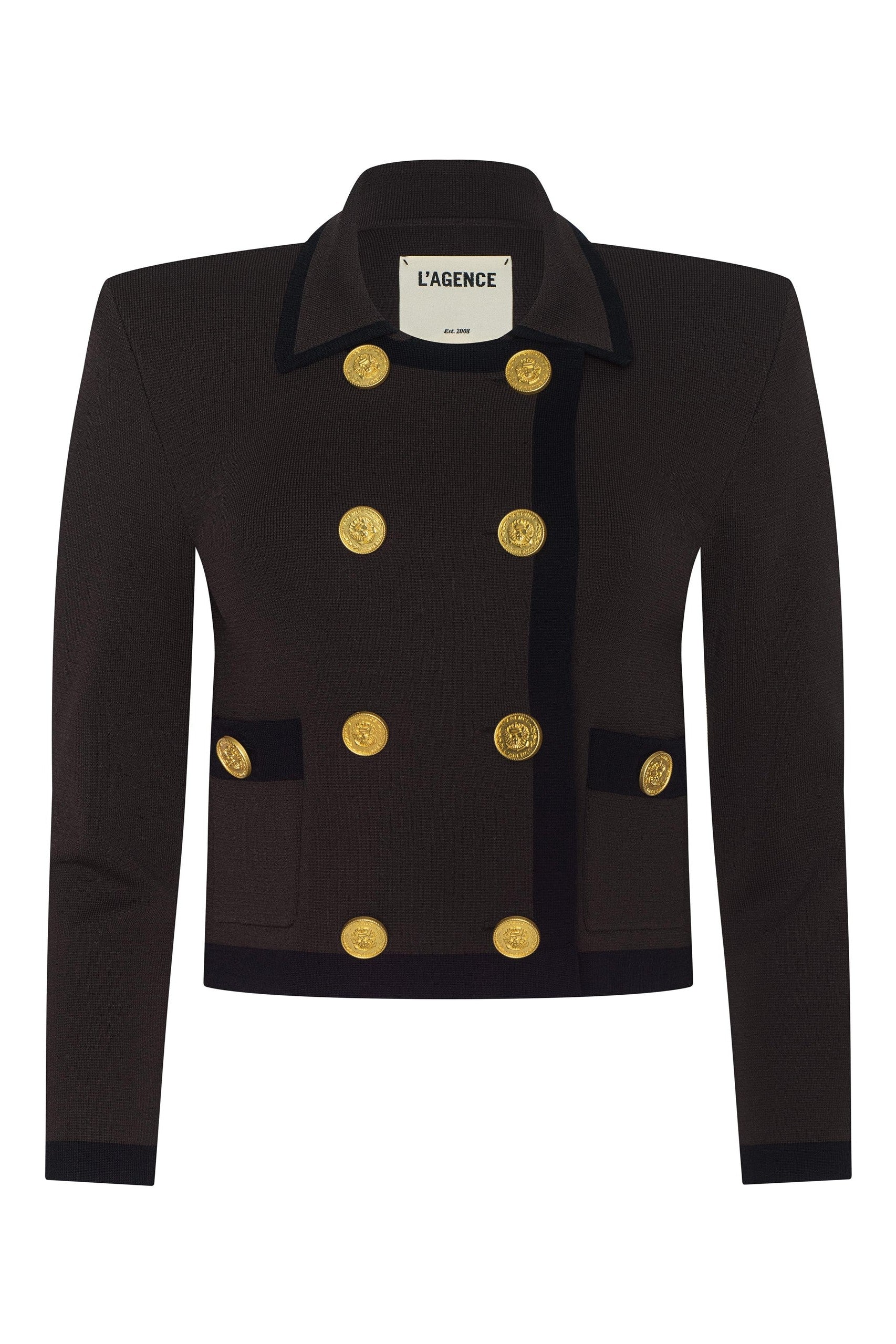 JANU CONTRAST TRIM KNIT JACKET - Sassanova