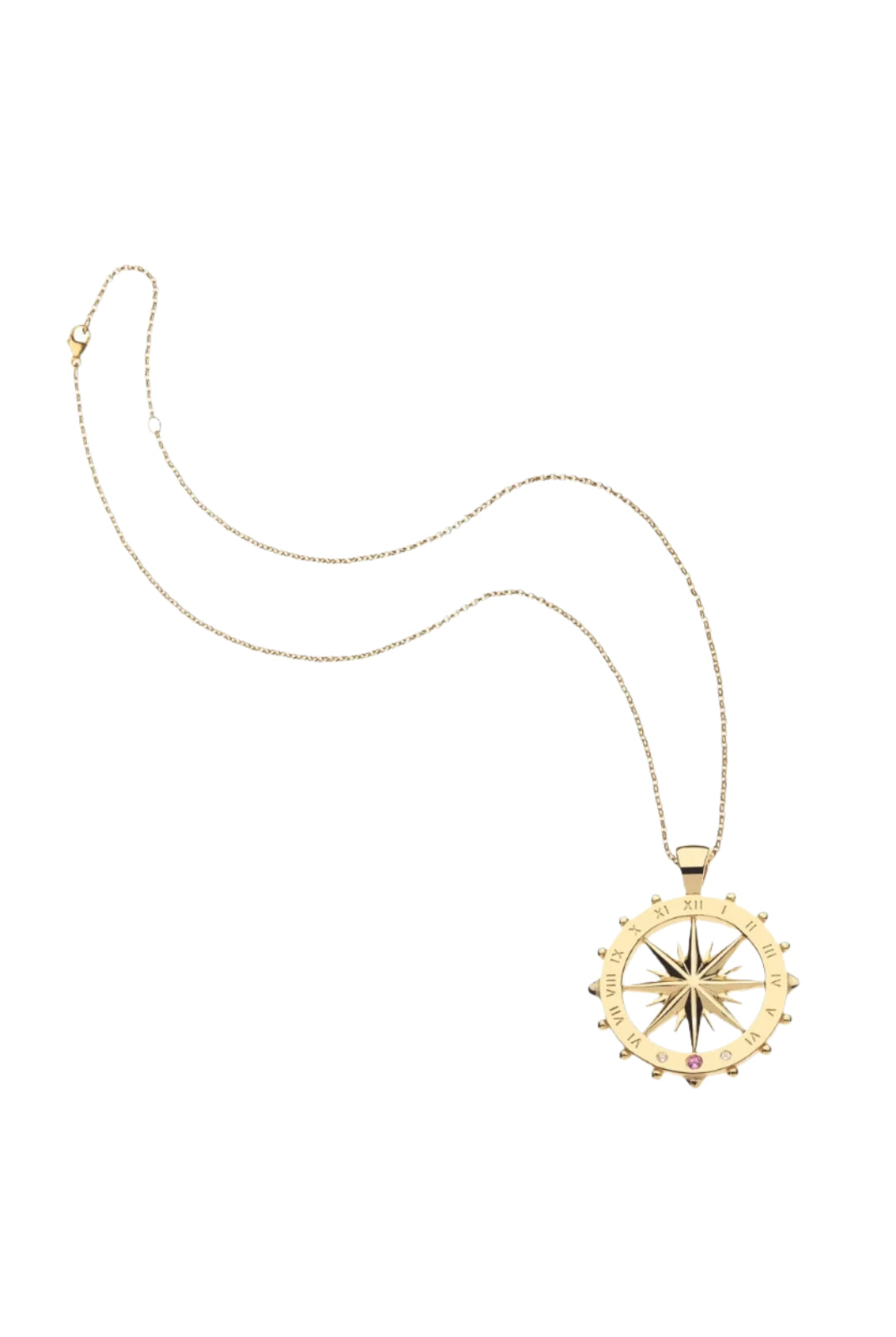 FOREVER SUNDIAL CUTOUT PENDANT- MINI TWIST CHAIN
sassanova