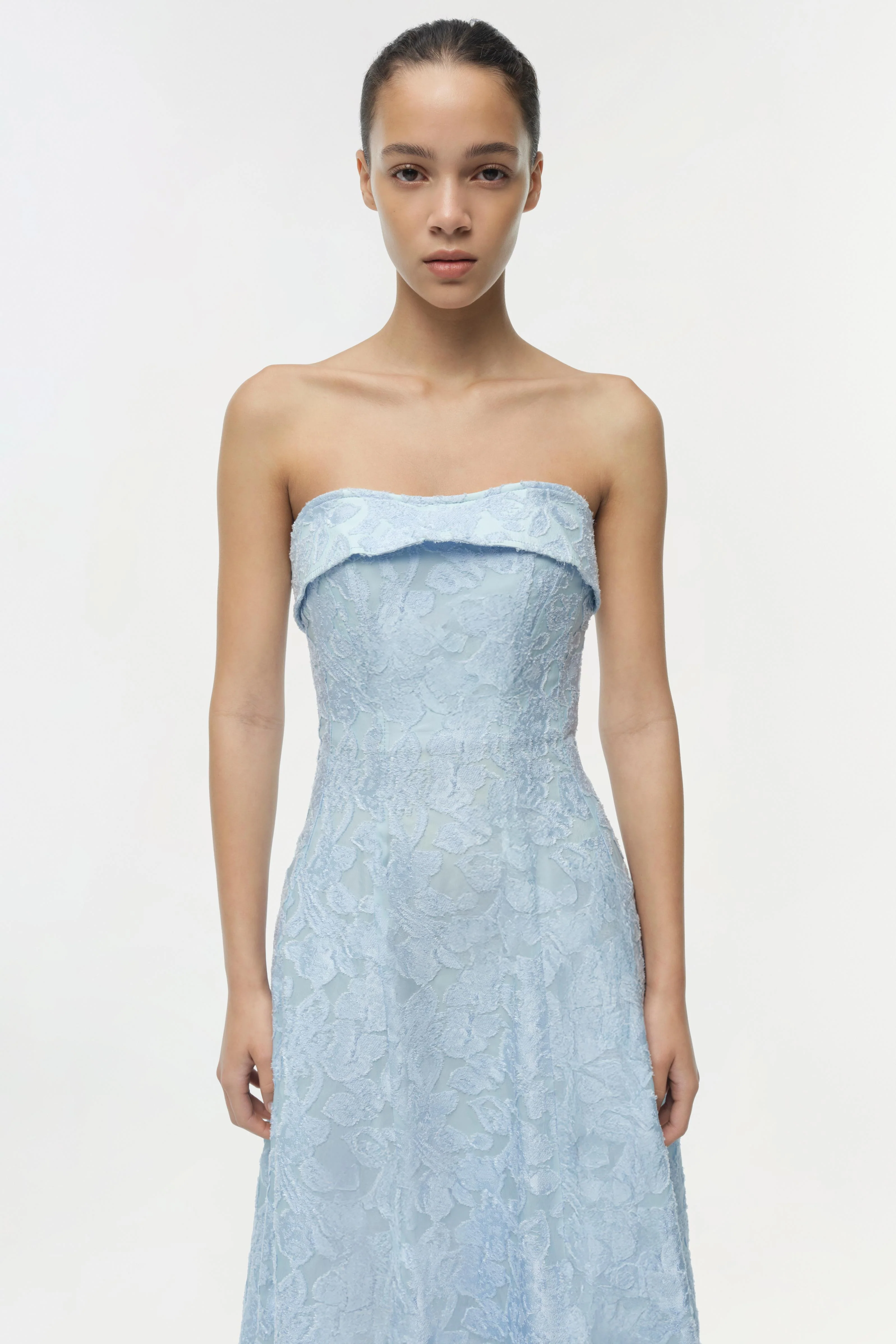 VALERIA JACQUARD MIDI DRESS - Dresses - Sassanova