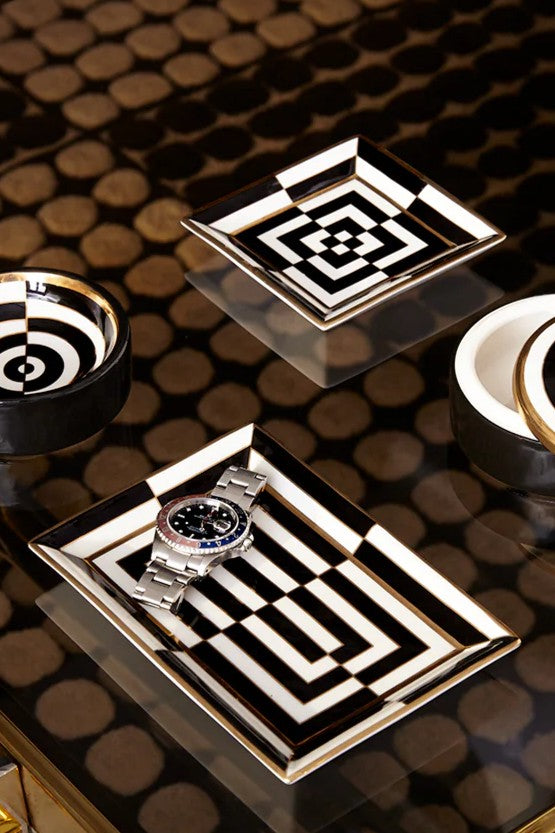 OP ART RECTANGLE TRAY - Jewelry Trays - Sassanova