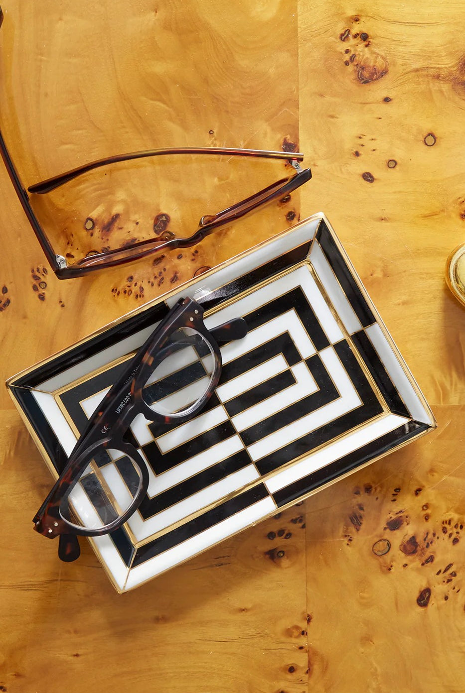 OP ART RECTANGLE TRAY - Jewelry Trays - Sassanova