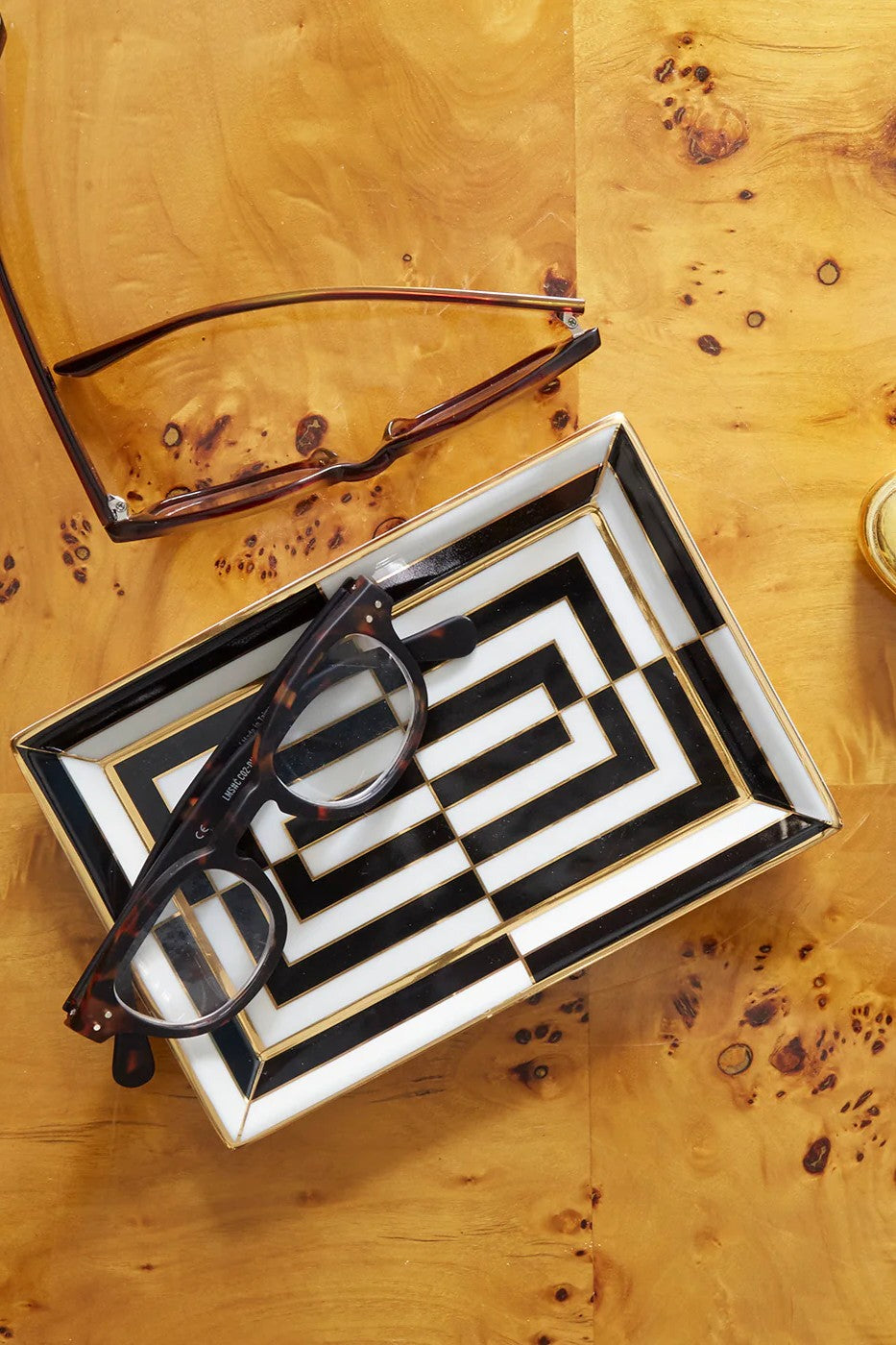 OP ART RECTANGLE TRAY - Jewelry Trays - Sassanova