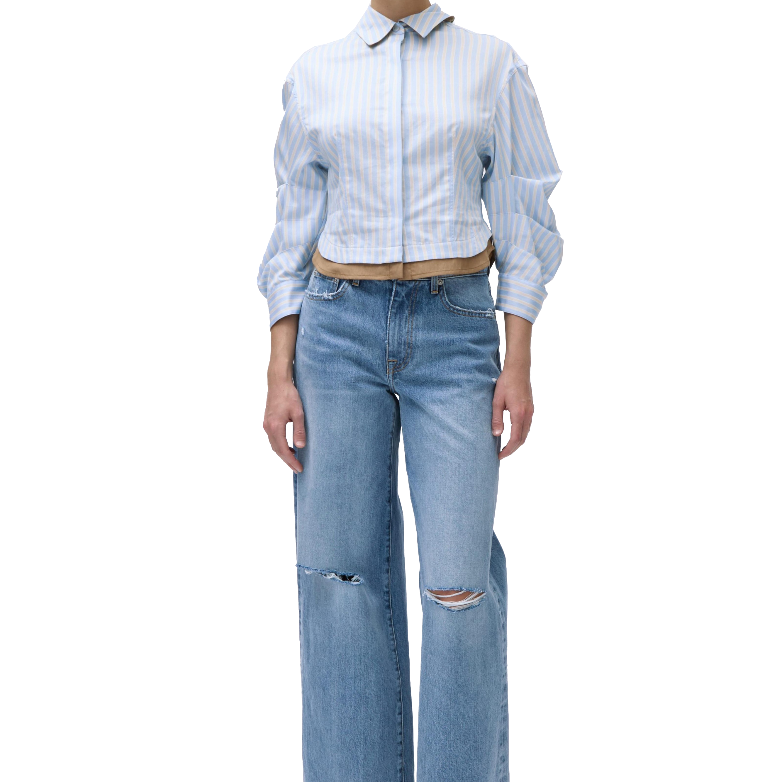 BOONE COMBO SHIRT - Blouses - Sassanova