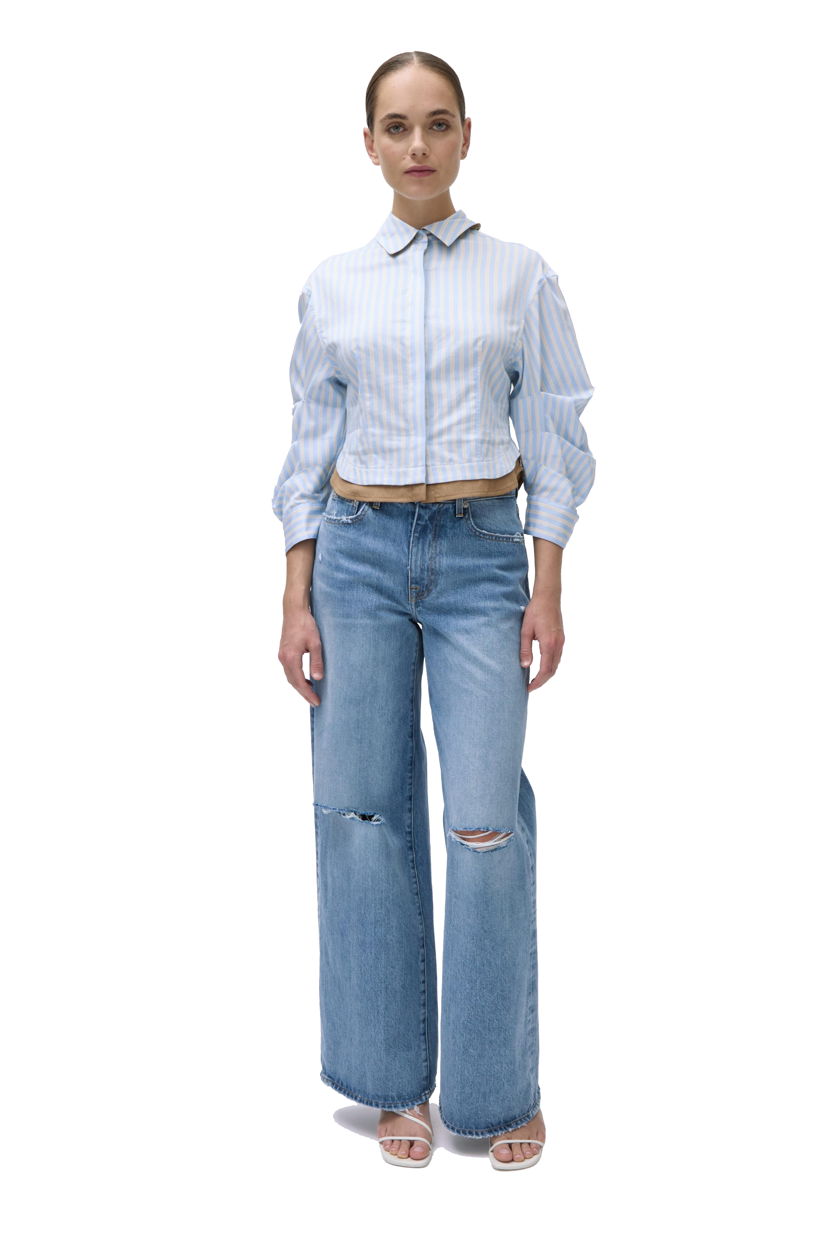 BOONE COMBO SHIRT - Blouses - Sassanova