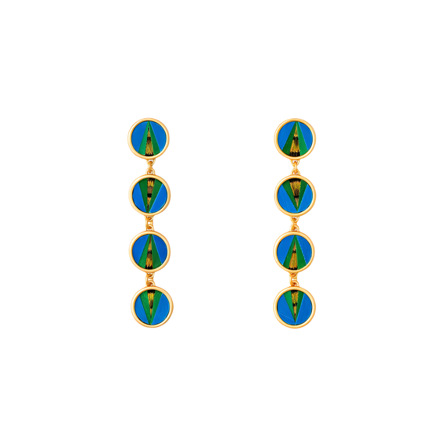 NORMAN CASTLE ROUND BEZEL DROP EARRING
sassanova
