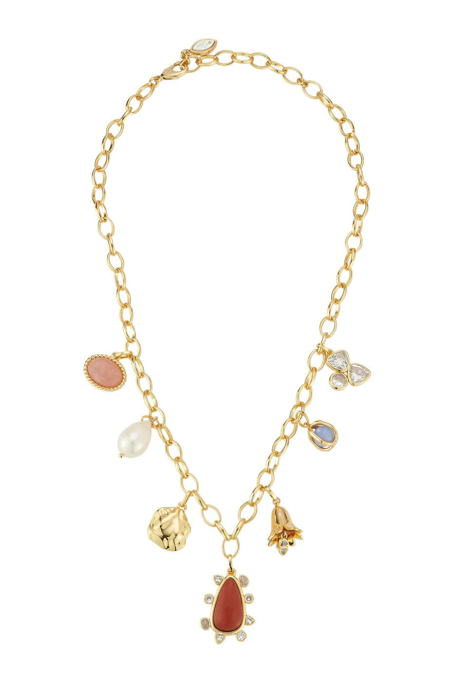ARLET CHARM NECKLACE- GLD MULTI - Sassanova
