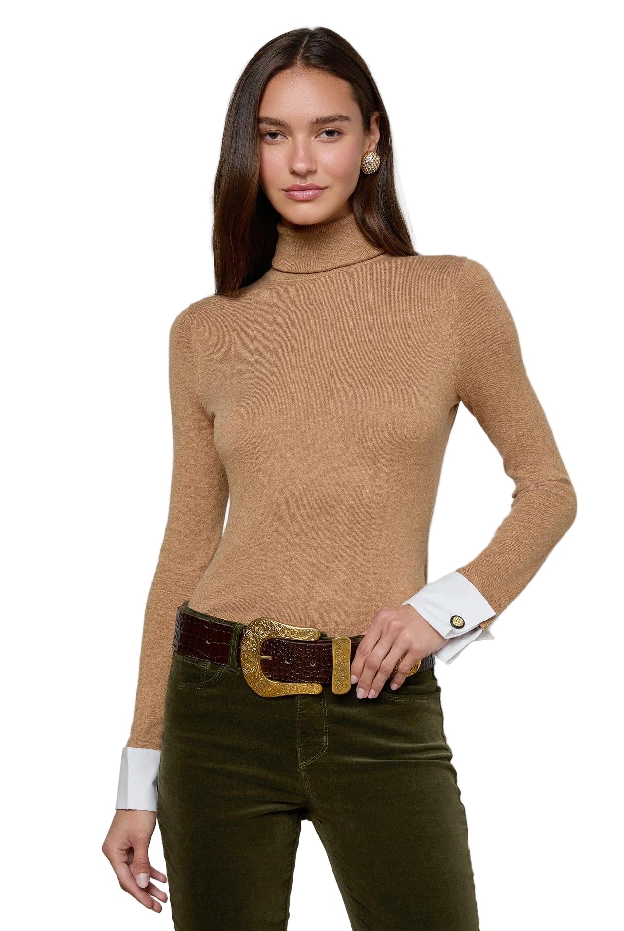 FLORA POPLIN CUFF SWEATER-sassanova