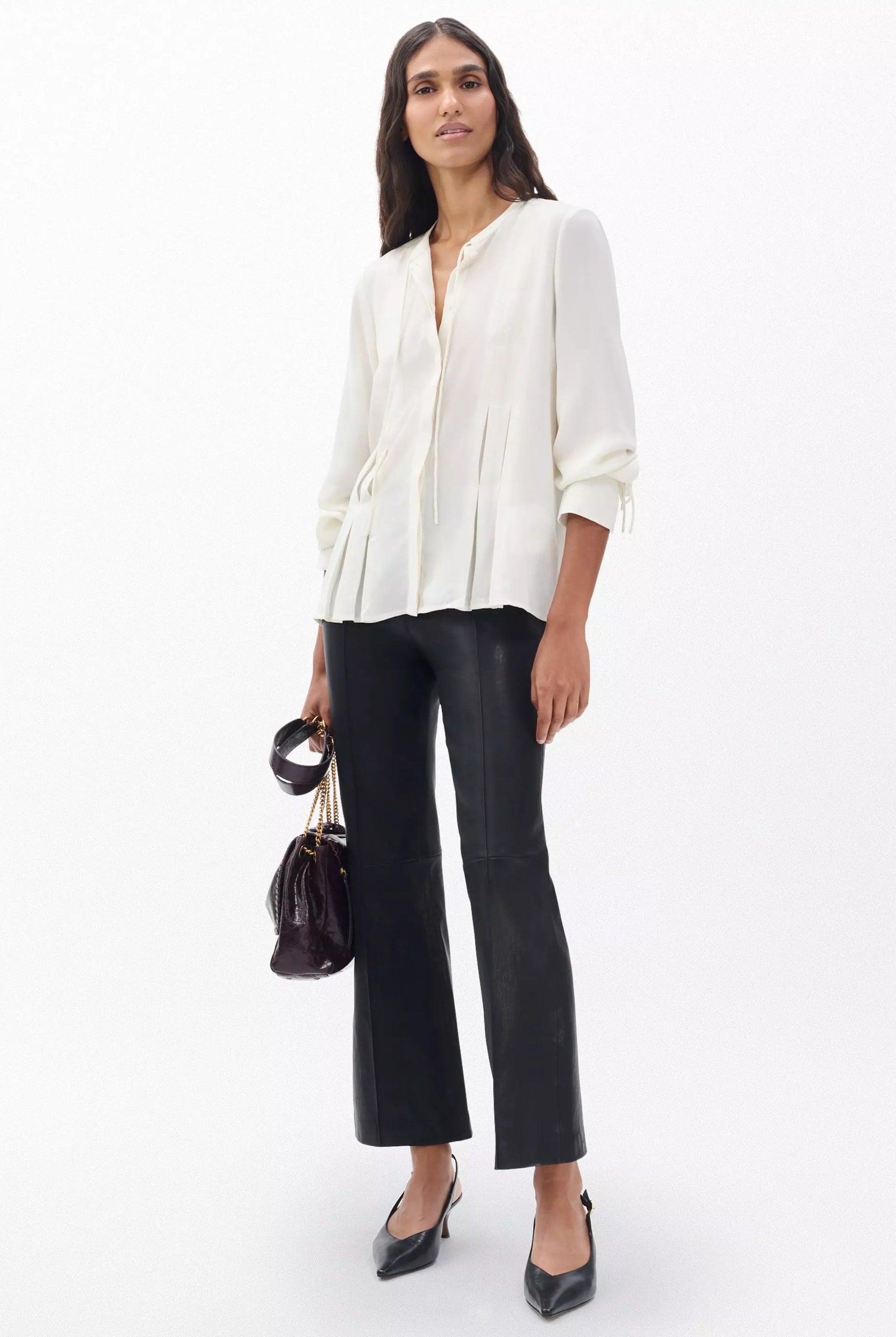 ARDEN PLEATED BLOUSE - Sassanova