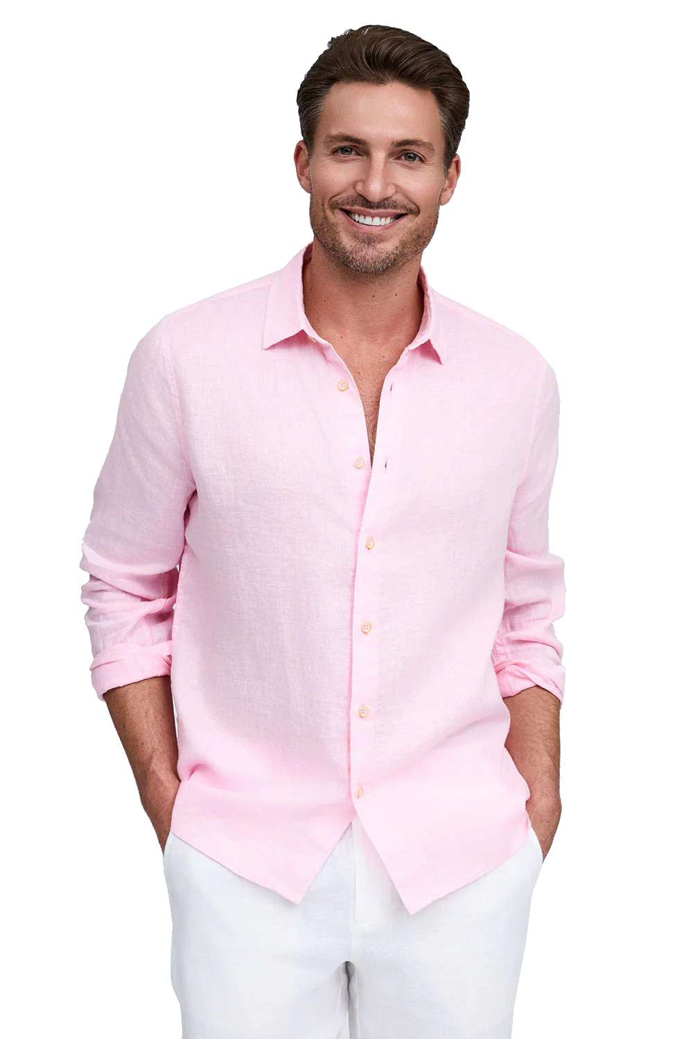FAVORITE LONG SLEEVE LINEN SHIRT - Long Sleeved Shirts - Novaman