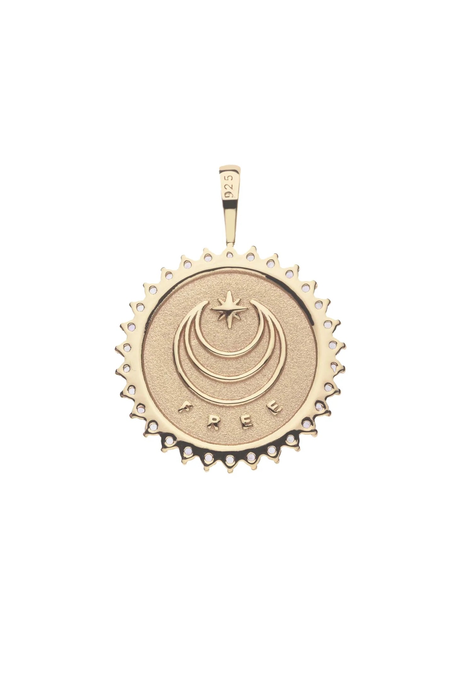 FREE PETITE EMBELLISHED COIN NECKLACE- CLASSIC ROLO - Necklaces - Sassanova