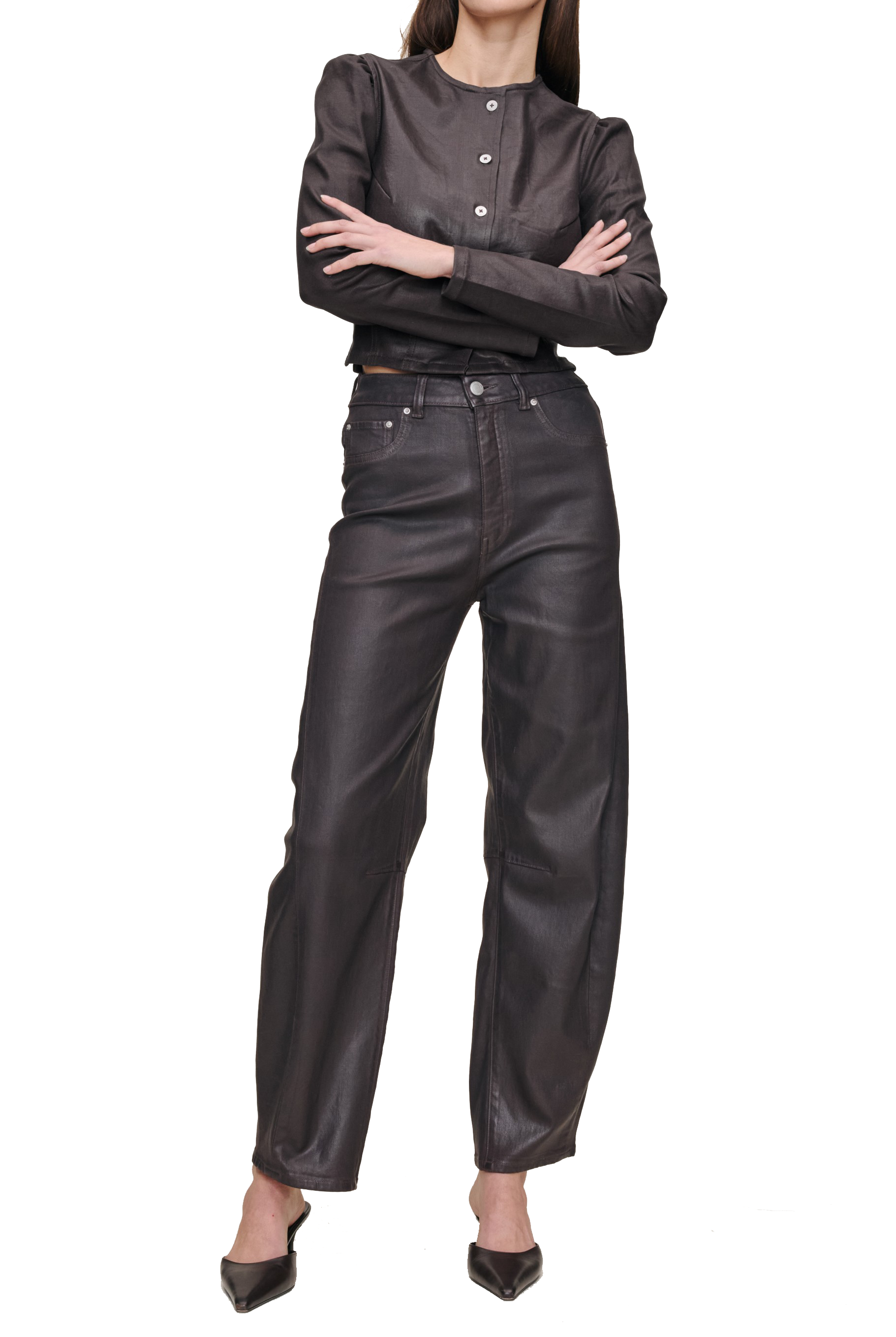 MIRO BARREL HIGH RISE COATED - SASSANOVA