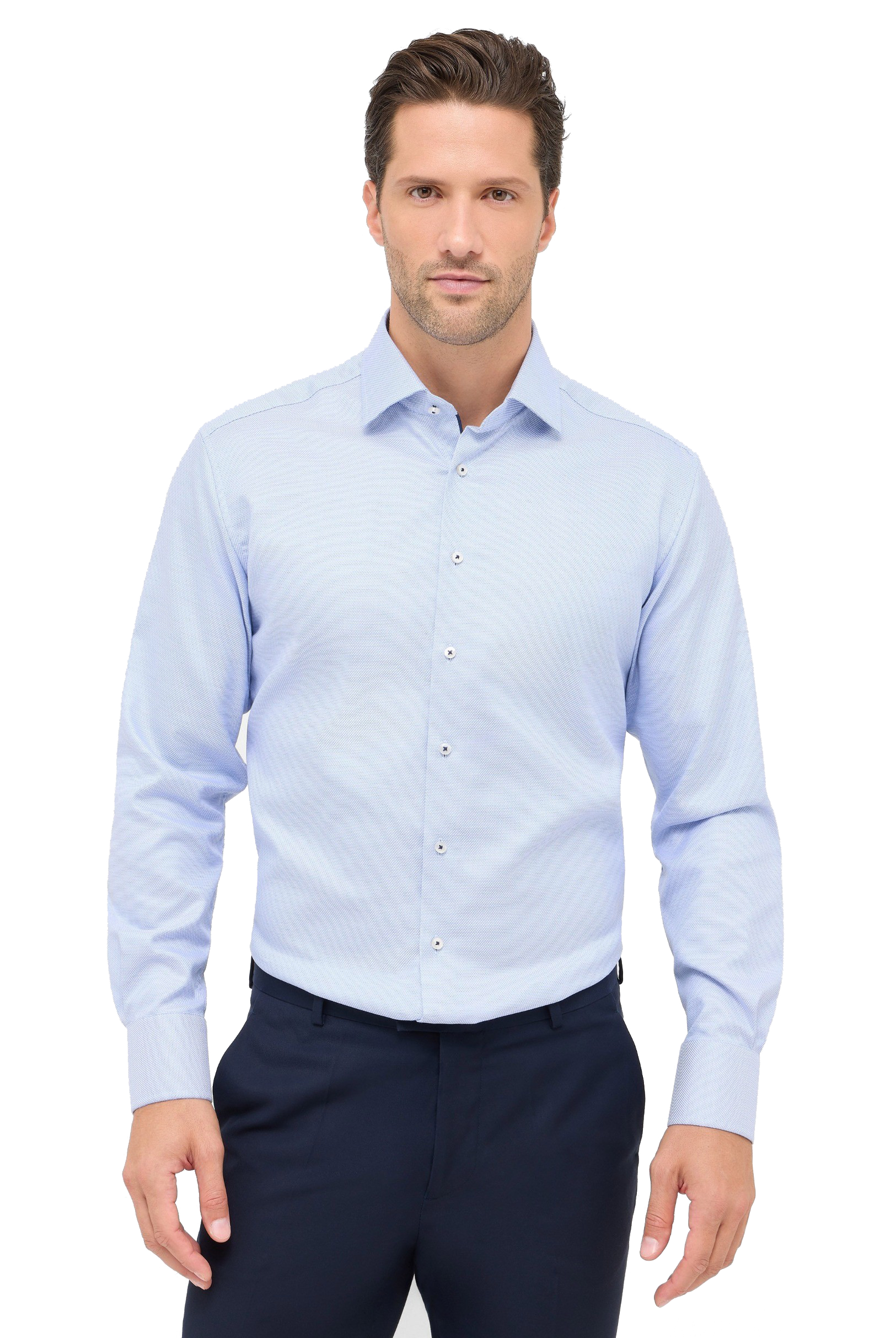 STRUCTURED TWILL W/KENT COLLAR - novaman