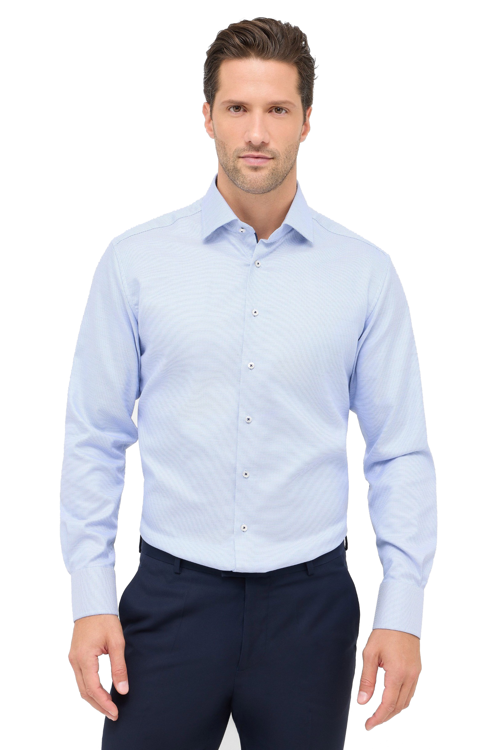 STRUCTURED TWILL W/KENT COLLAR - novaman