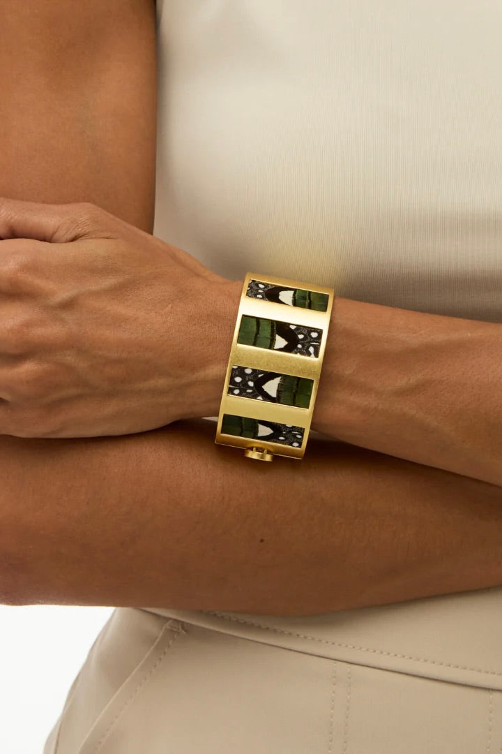 SAGE STRIPED HINGED CUFF
sassanoa