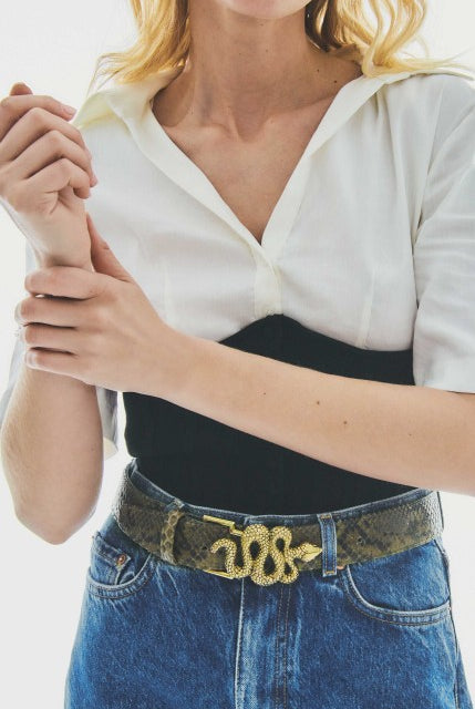 PYTHON BELT - Belts - Sassanova