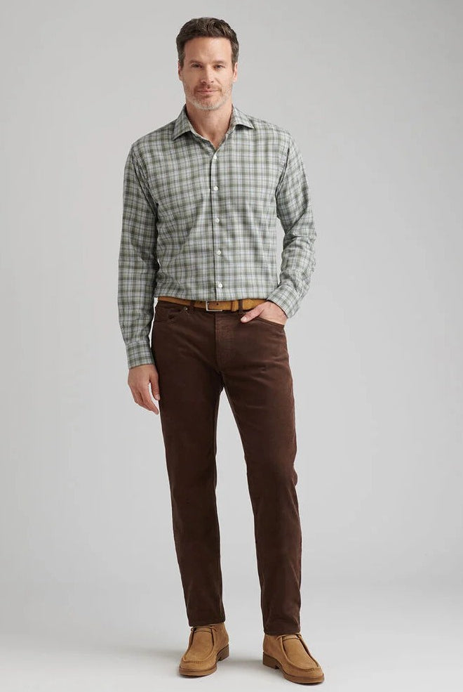SUPERIOR SOFT CORDUROY pants in dark brown-novaman