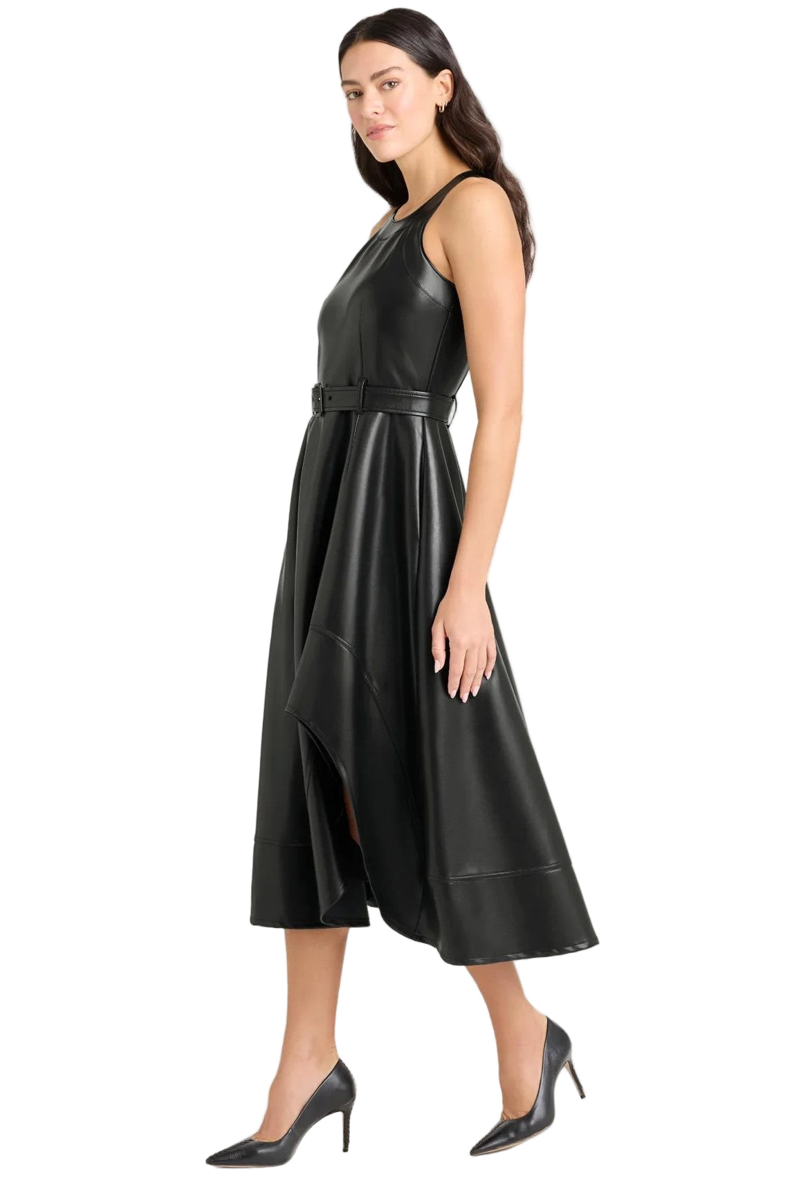 VEGAN LEATHER ZELDA DRESS