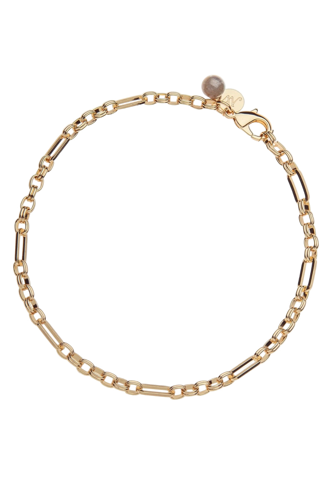 ACROSS ALL TIME CHAIN W/LAB BEAD
sassanova