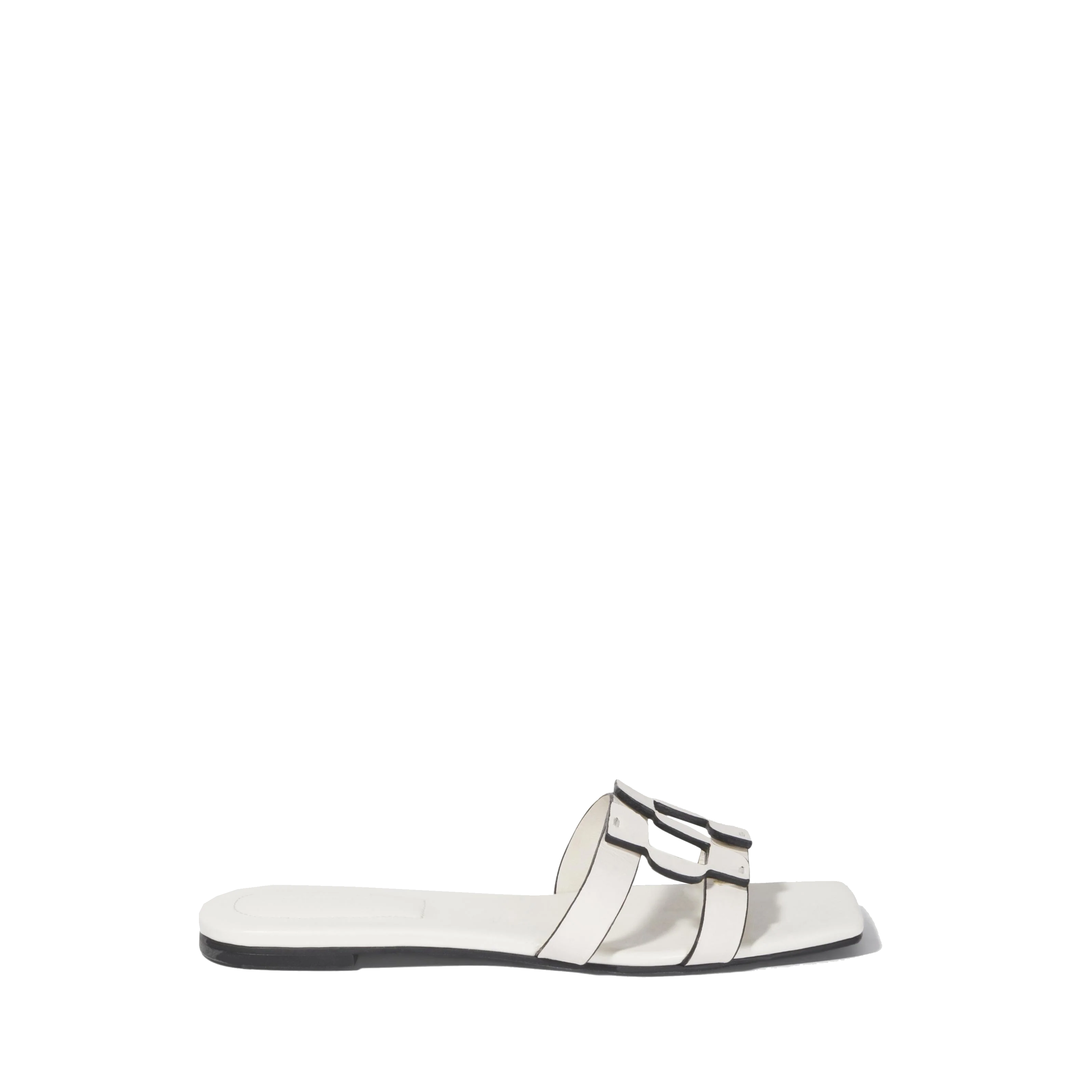 SIMKHAI MONOGRAM FLAT SLIDE - Shoes - Sassanova