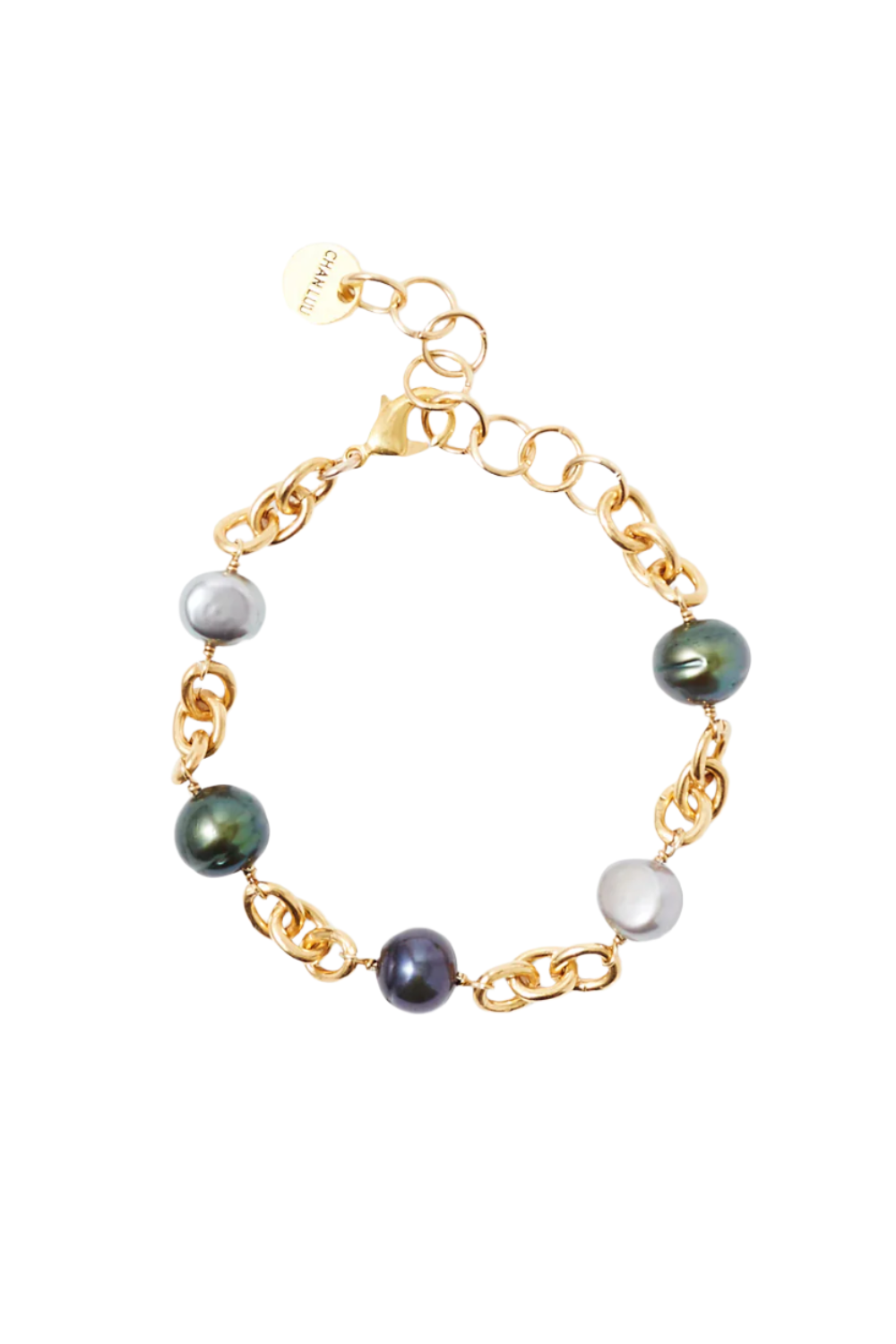 CHAIN LINK BRACELET W/PEACOCK PEARLS (BGZ-6303)
sassanova