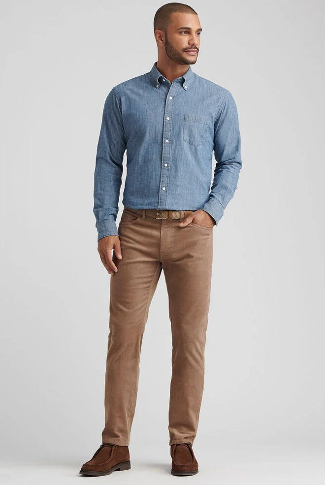 SUPERIOR SOFT CORDUROY pants in a warm light brown hue-novaman