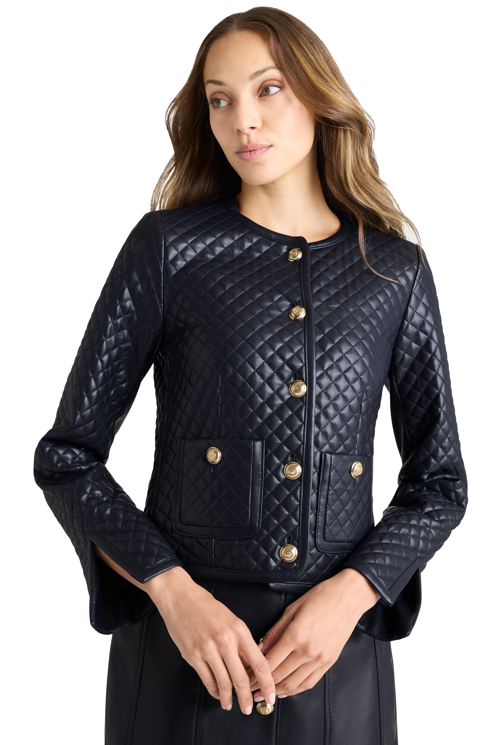 VEGAN LEATHER BROOKE JACKET - sassanova