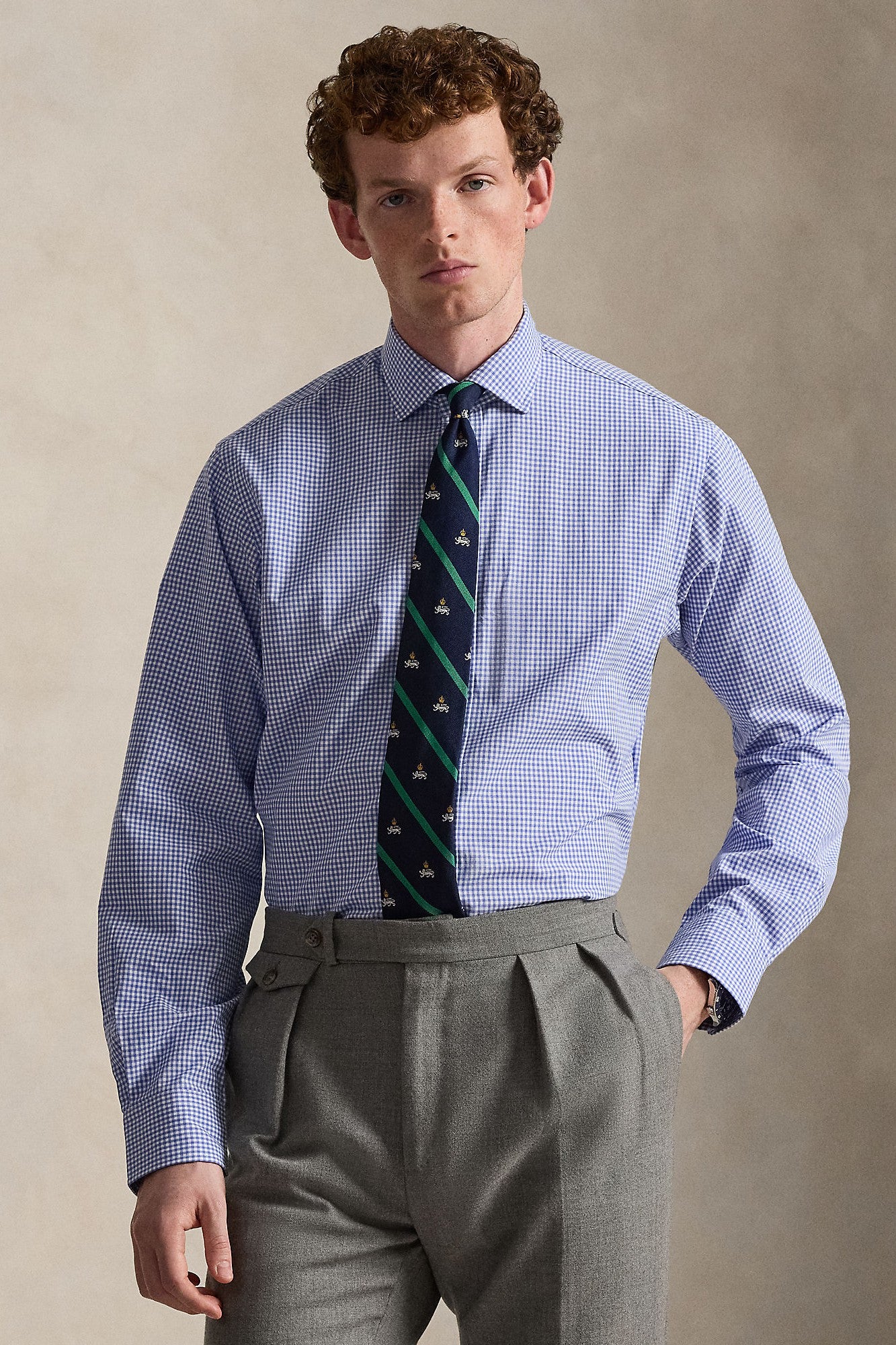 LONG SLEEVE CAMBRIDGE SPORT SHIRT - Long Sleeved Shirts - Novaman