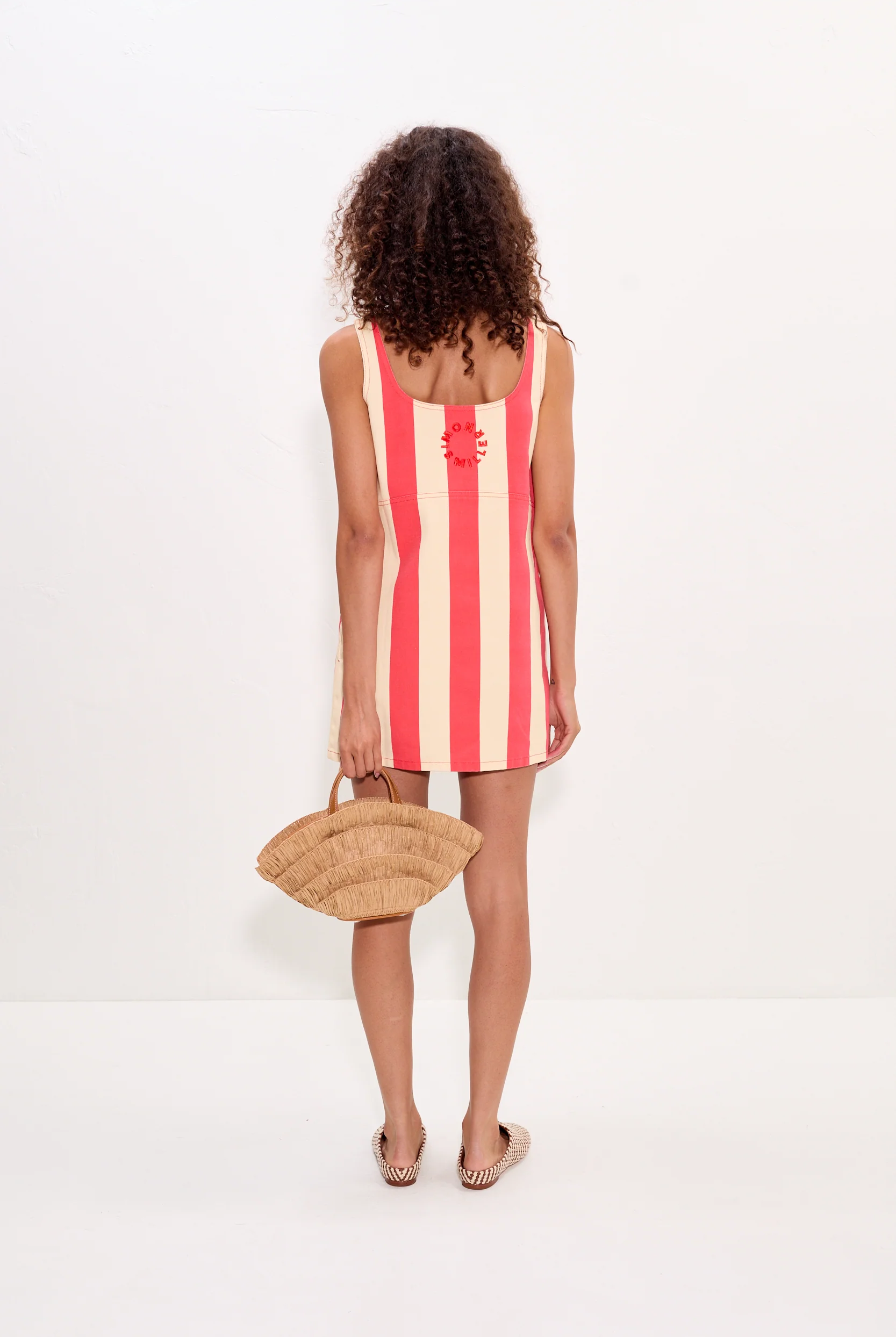 SAHARA STRIPED DENIM DRESS - Dresses - Sassanova