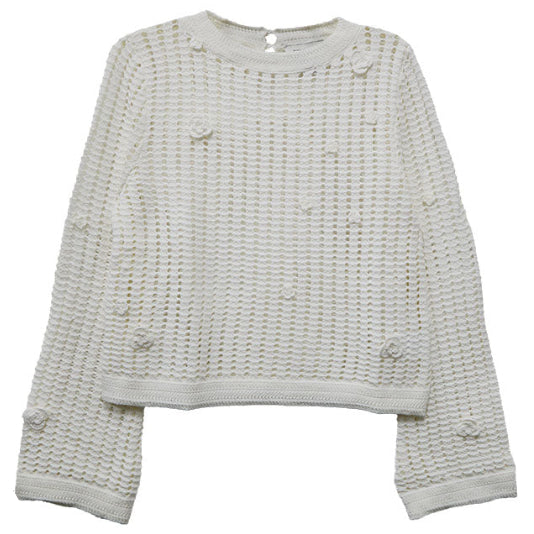 LIV CROCHET SWEATER - Sweaters - Sassanova