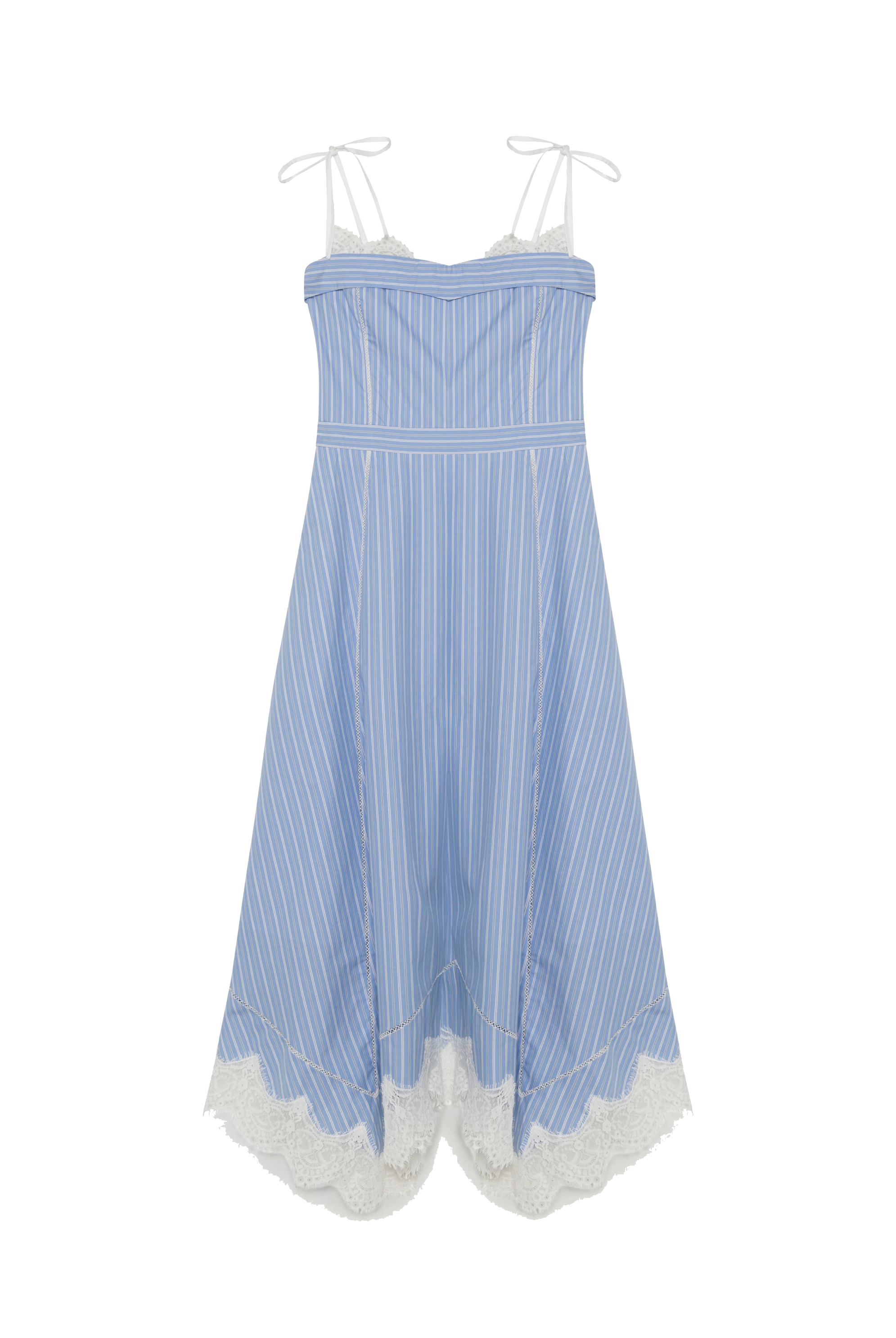AVALEIGH COTTON LACE MIDI DRESS - Dresses - Sassanova