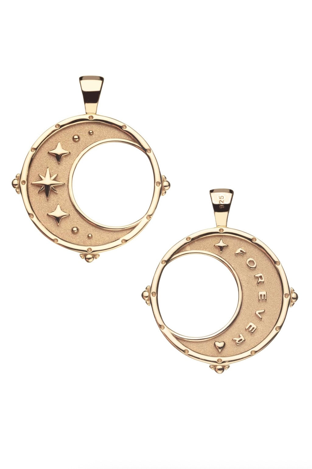 FOREVER MOON & BACK PENDANT- DRAWN LINK CHAIN
sassanova