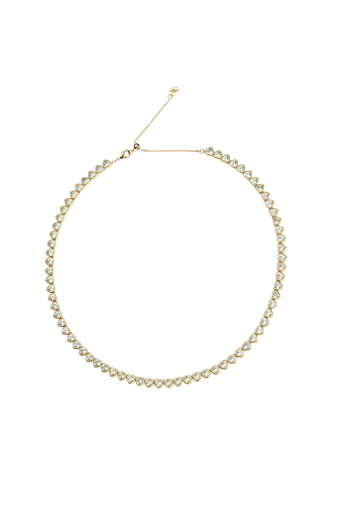 MADE FROM LOVE WHITE TENNIS NECKLACE - sassanova